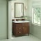 James Martin Vanities 36'' Single Vanity, Mid-Century Walnut w/ 3 CM Arctic Fall Solid Surface Top 424-V36-WLT-3AF - alternate 4